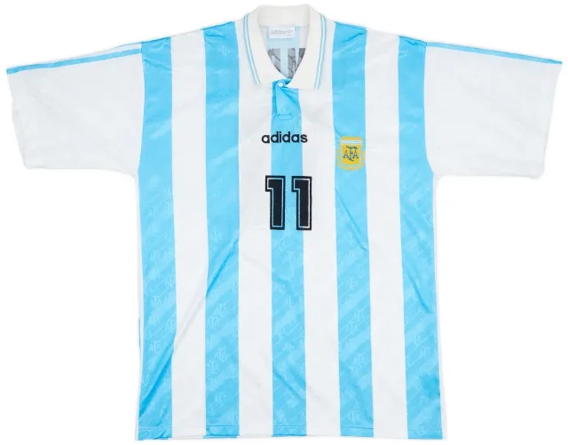 1995 Argentina Match Worn Confederations Cup Final Home Shirt Rambert #11