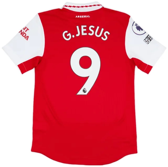 2022-23 Arsenal Match Issue Home Shirt G. Jesus #9