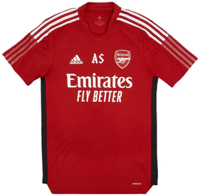2021-22 Arsenal Staff Issue adidas Training Shirt 'AS' - 9/10 - (M)