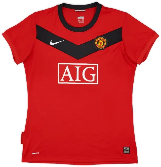 2009-10 Manchester United Home Shirt - 10/10 - (Women's L)