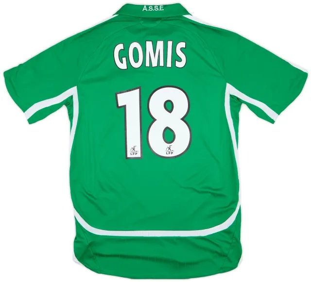 2006-07 Saint Etienne Home Shirt Gomis #18 - 9/10 - (S)