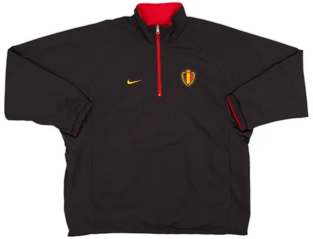 2000-02 Belgium Nike 1/4 Zip Reversible Track Jacket - 10/10 - (L)