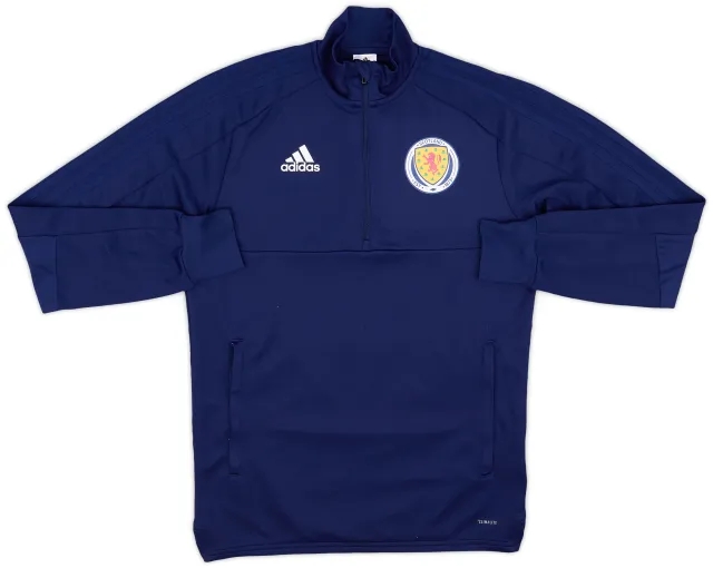 2018-19 Scotland adidas 1/4 Zip Drill Top - 7/10 - (S)