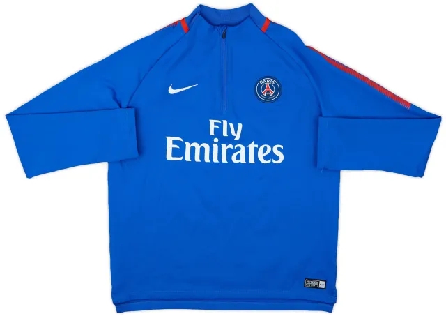 2018-19 Paris Saint-Germain Nike 1/4 Zip Drill Top - 9/10 - (XL.Boys)
