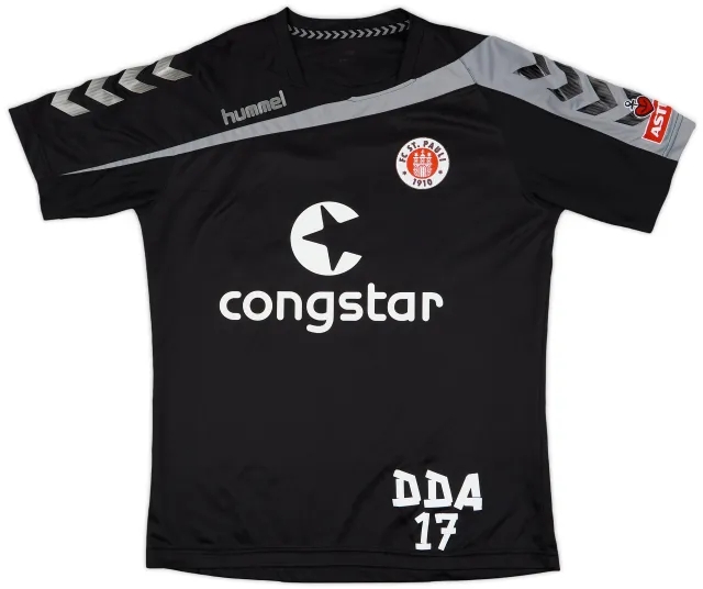 2015-16 St Pauli Hummel Player Issue Training Shirt DDA #17 - 8/10 - (L)