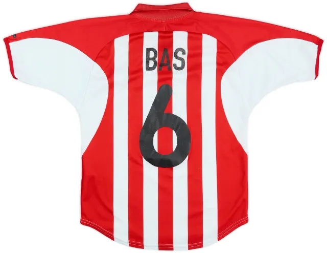 2000-02 PSV Home Shirt Bas #6 - 6/10 - (L.Boys)
