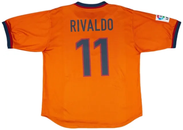 1998-00 Barcelona Third Shirt Rivaldo #11 - 7/10 - (XL)