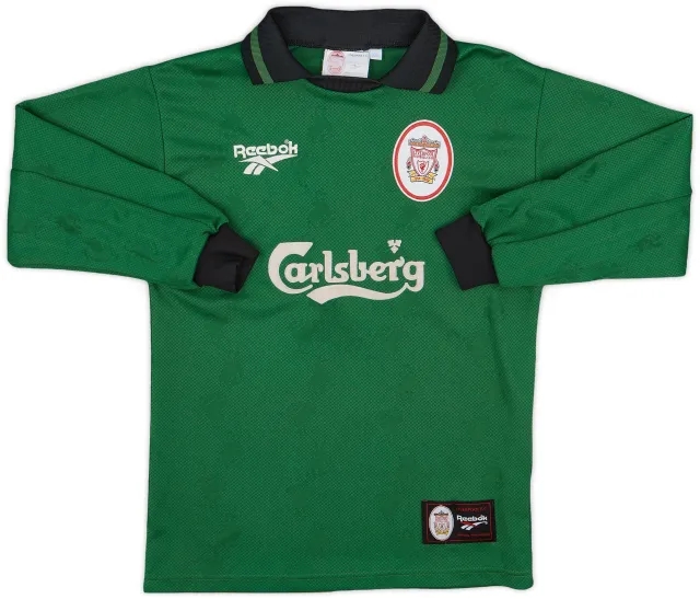 1996-97 Liverpool GK Shirt - 9/10 - (M.Boys)