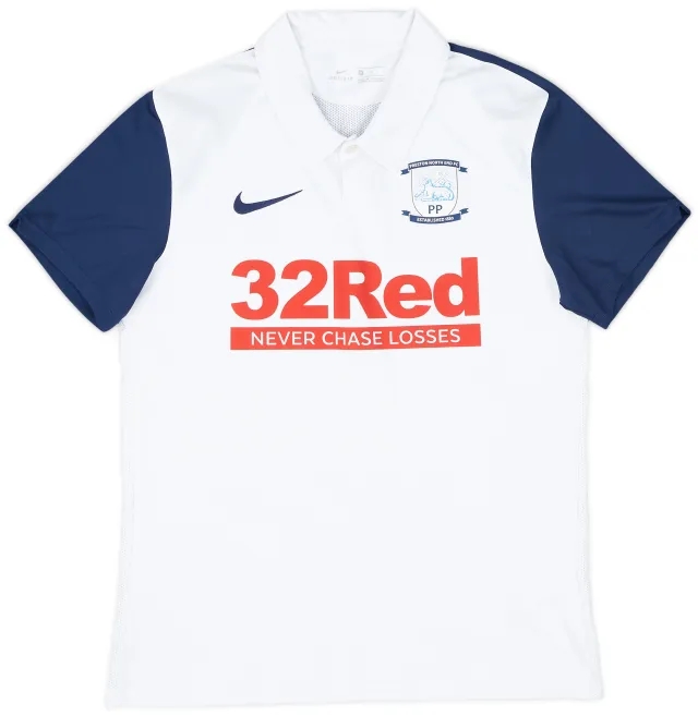 2020-21 Preston North End Home Shirt - 8/10 - (M)