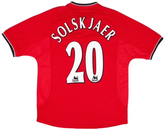 2000-02 Manchester United Home Shirt Solskjaer #20 - 10/10 - (M)
