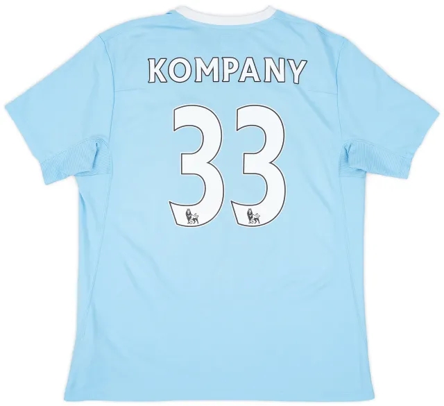2009-10 Manchester City Home Shirt Kompany #33 - 7/10 - (L)