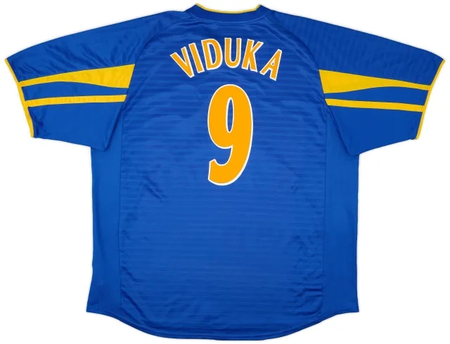 2001-02 Leeds Away Shirt Viduka #9 - 8/10 - (XXL)