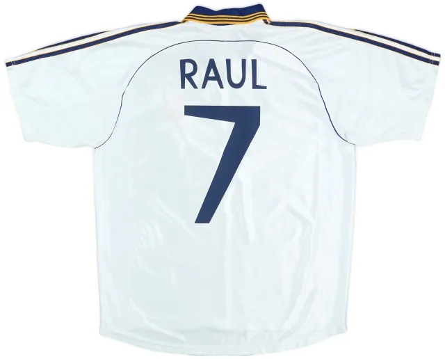 1998-00 Real Madrid Home Shirt Raul #7 - 8/10 - (XL)
