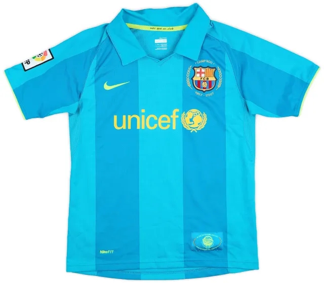 2007-09 Barcelona Away Shirt - 9/10 - (M.Boys)