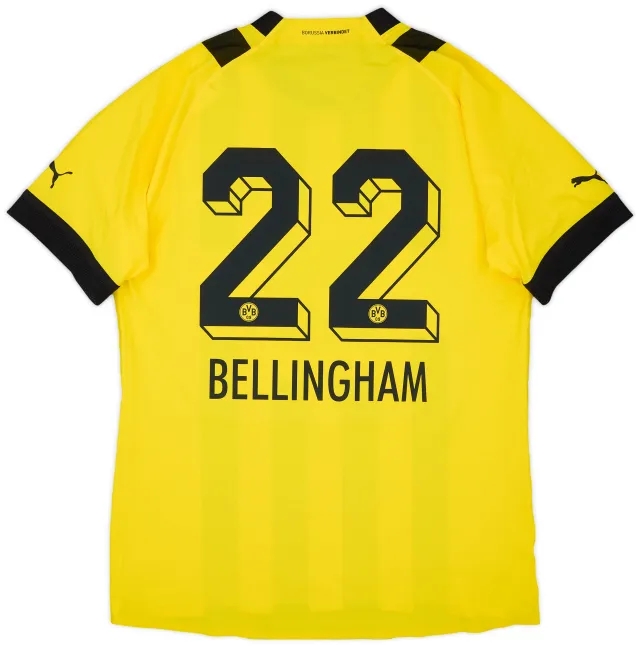 2022-23 Dortmund Authentic Home Shirt Bellingham #22 (XXL)