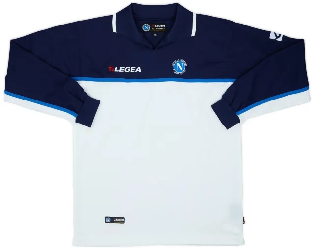 2003-04 Napoli Legea Polo L/S Shirt - 7/10 - (XL)