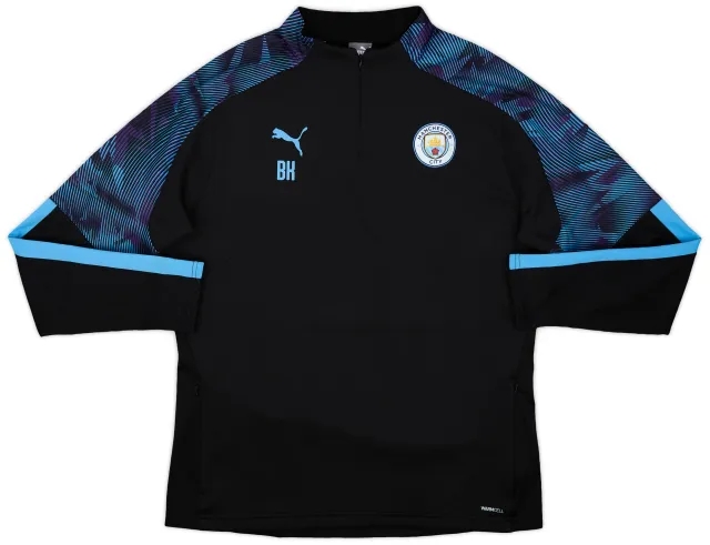 2018-19 Manchester City Staff Issue Nike 1/4 Zip Drill Top BK - 10/10 - (XL)