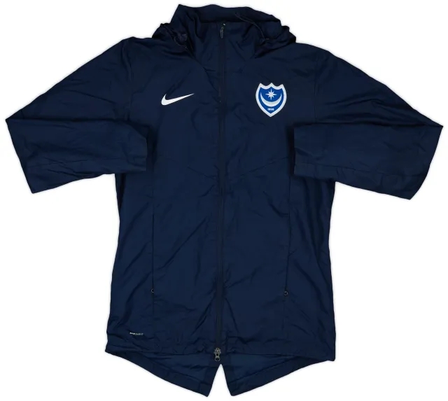2018-19 Portsmouth Nike Hooded Rain Jacket - 9/10 - (M)