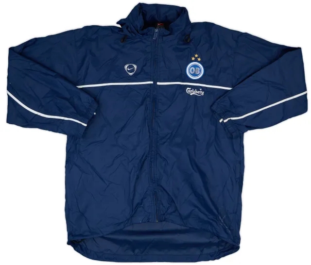 2001-02 Odense Nike Hooded Rain Jacket - 6/10 - (L)