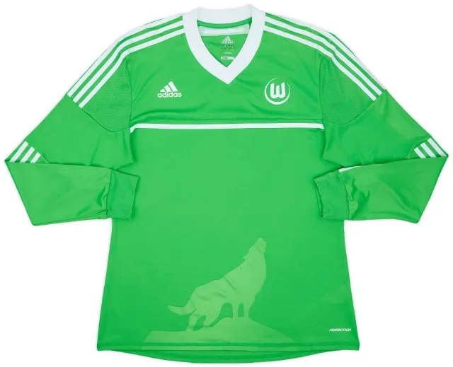 2012-13 Wolfsburg Authentic Home L/S Shirt - 9/10 - (XL)