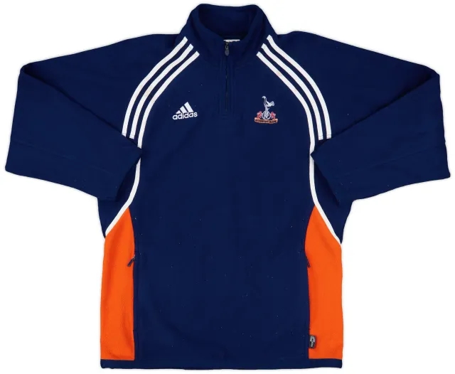 1999-01 Tottenham adidas 1/4 Zip Fleece Jacket - 8/10 - (M)