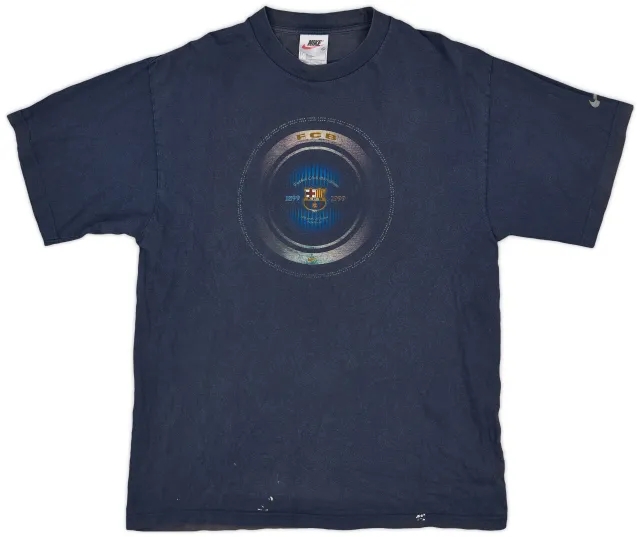 1999-00 Barcelona Nike Centenary Graphic Tee - 5/10 - (L)