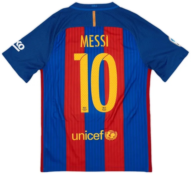2016-17 Barcelona Home Shirt Messi #10 - 9/10 - (S)