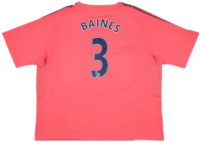 2010-11 Everton Away Shirt Baines #3 - 9/10 - (3XL)