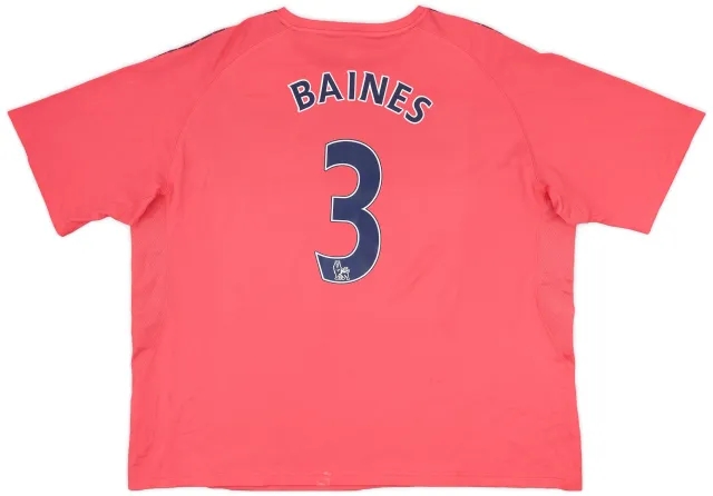 2010-11 Everton Away Shirt Baines #3 - 7/10 - (3XL)