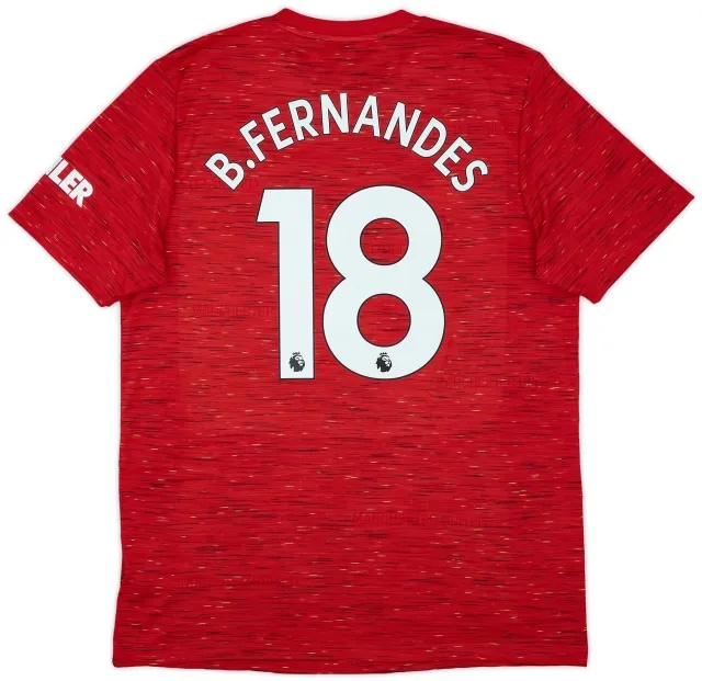 2020-21 Manchester United Home Shirt B.Fernandes #18 (L)