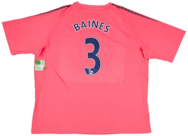 2010-11 Everton Away Shirt Baines #3 (XXL)