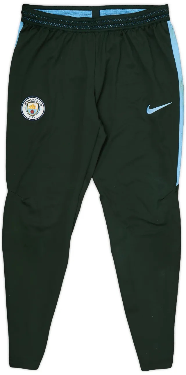 2017-18 Manchester City Nike Track Pants/Bottoms - 5/10 - (M)