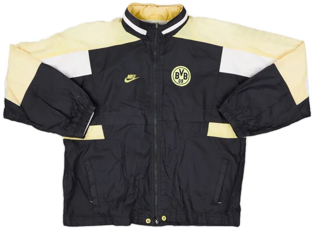 1996-97 Borussia Dortmund Nike Hooded Rain Jacket - 5/10 - (XL.Boys)