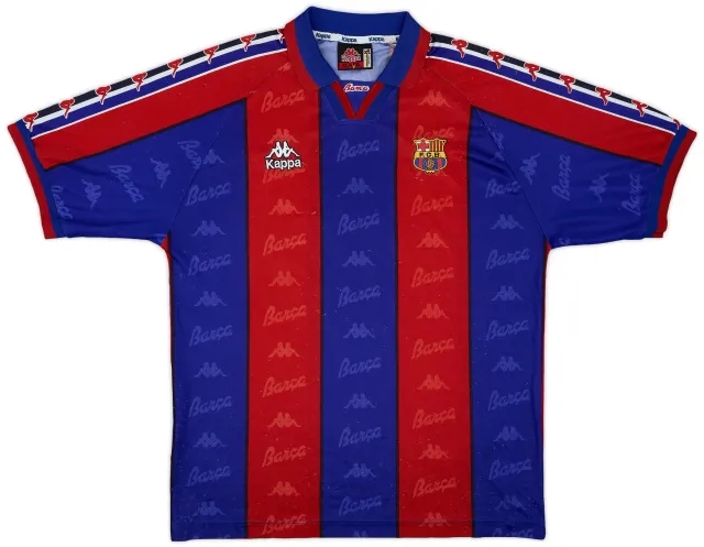 1995-97 Barcelona Home Shirt - 7/10 - (XL)
