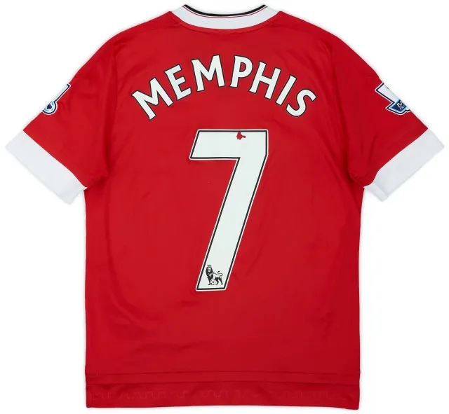 2015-16 Manchester United Home Shirt Memphis #7 - 5/10 - (L.Boys)