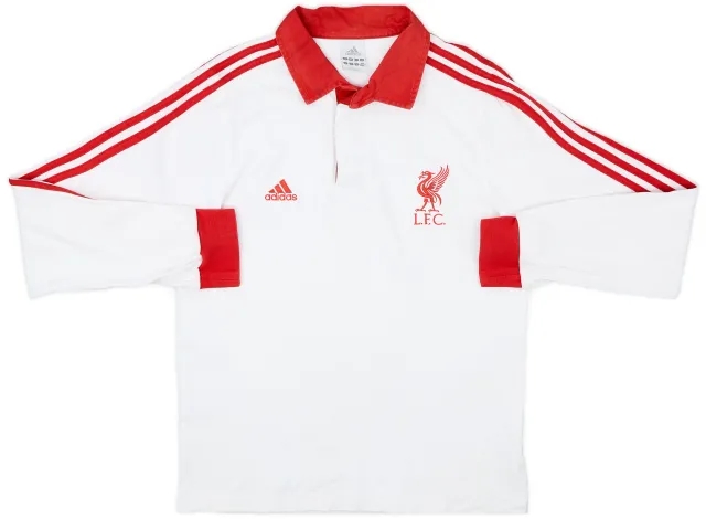 2006-07 Liverpool adidas Polo L/S Shirt - 6/10 - (S)
