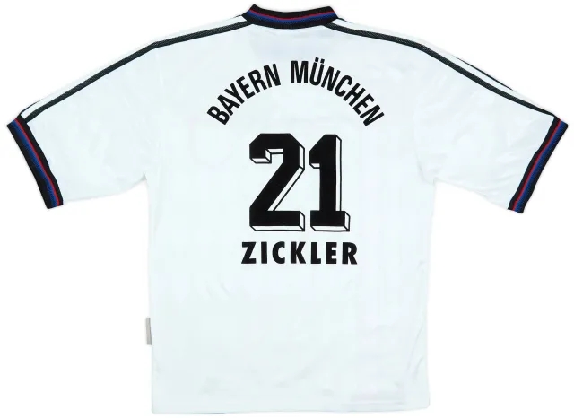 1996-98 Bayern Munich Away Shirt Zickler #21 - 8/10 - (M)