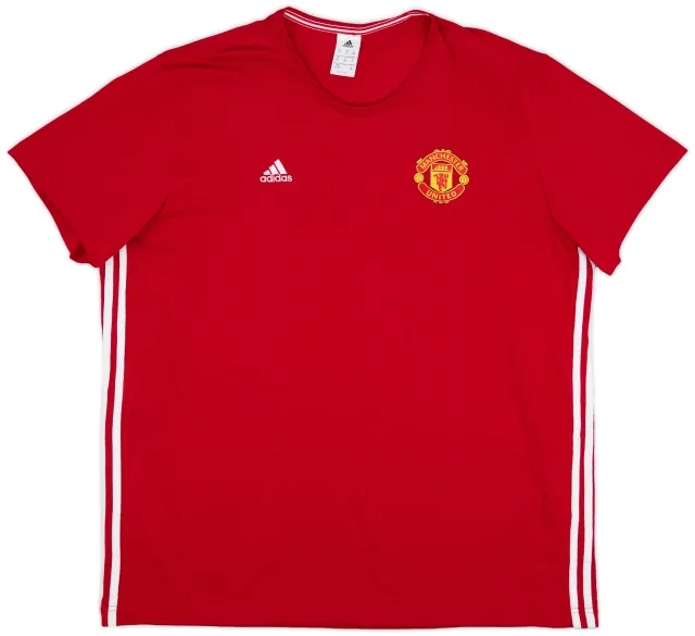 2016-17 Manchester United adidas Cotton Tee - 8/10 - (XXL)