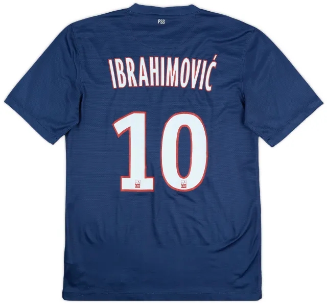 2012-13 Paris Saint-Germain Home Shirt Ibrahimovic #10 - 8/10 - (S)
