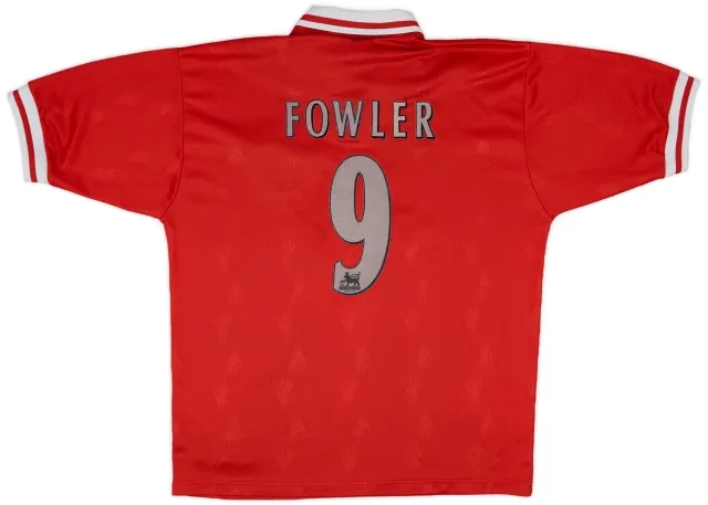 1996-98 Liverpool Home Shirt Fowler #9 - 5/10 - (L)