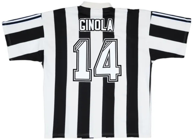 1995-97 Newcastle Home Shirt Ginola #14 - 7/10 - (XL)