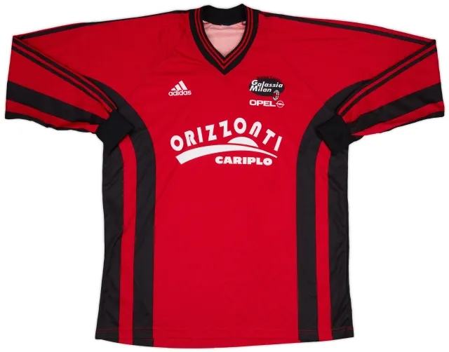 2000-01 AC Milan Scuola Calcio adidas Training L/S Shirt - 7/10 - (XL)