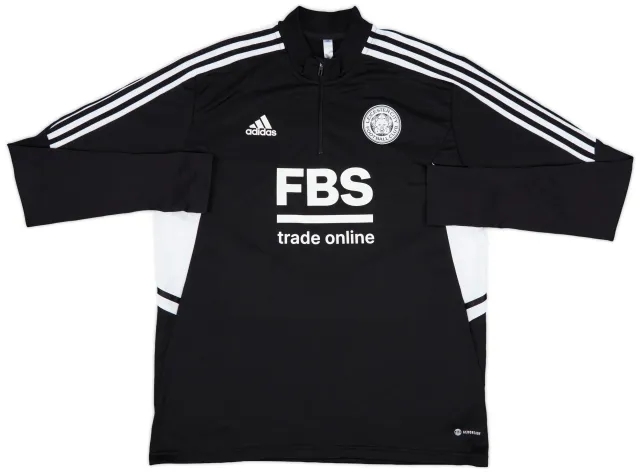 2022-23 Leicester City adidas 1/4 Zip Training Top - 8/10 - (XL)
