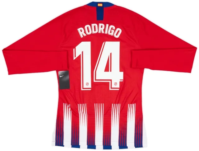 2018-19 Atletico Madrid Player Issue Home L/S Shirt Rodrigo #14 (M)
