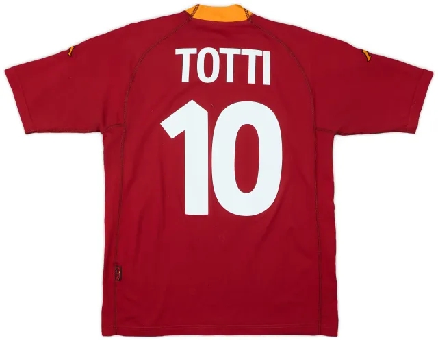 2000-01 Roma Home Shirt Totti #10 - 7/10 - (S)