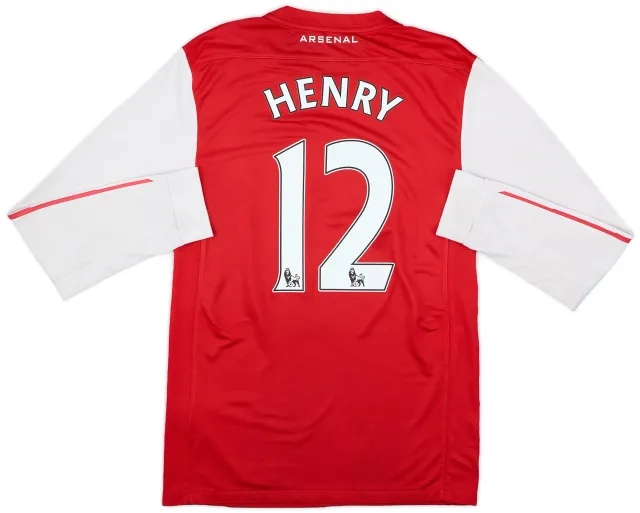 2011-12 Arsenal Home L/S Shirt Henry #12 - 6/10 - (S)