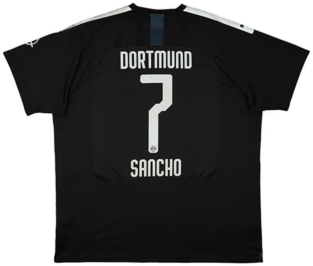 2019-20 Borussia Dortmund Away Shirt Sancho #7 - 9/10 - (3XL)