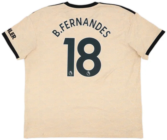 2019-20 Manchester United Away Shirt B.Fernandes #18 - 7/10 - (XXL)