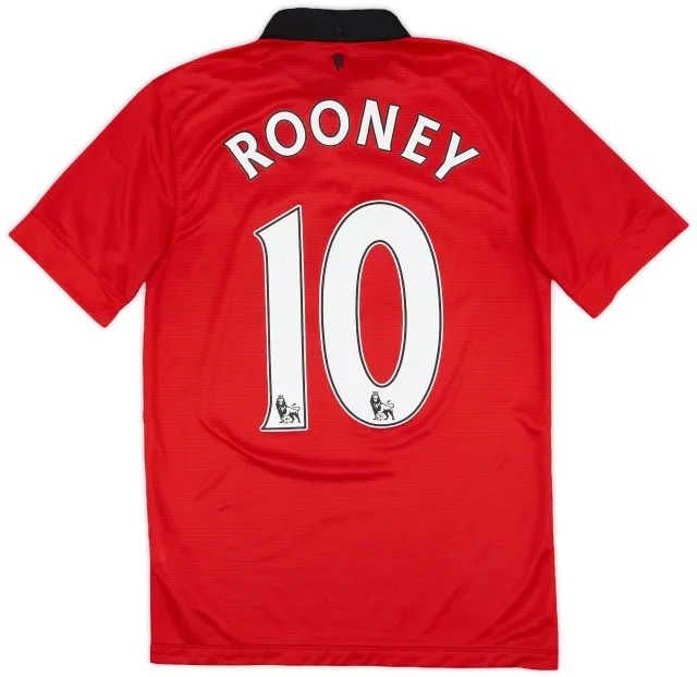 2013-14 Manchester United Home Shirt Rooney #10 - 7/10 - (S)