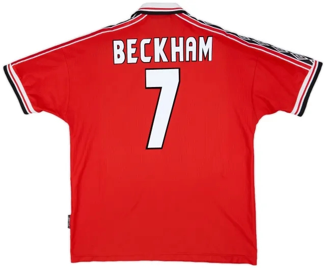 1998-00 Manchester United Home Shirt Beckham #7 - 5/10 - (XL)